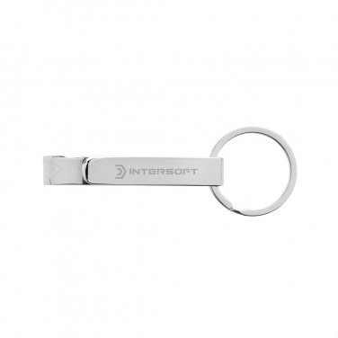 Logo trade promotional gift photo of: RCS recycled zinc alloy bottle opener keychain